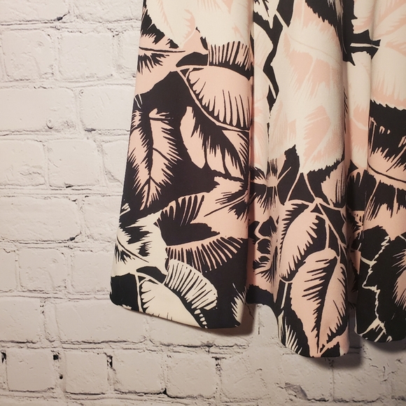 Cute floral pink EXPRESS A-line dress - Picture 14 of 16